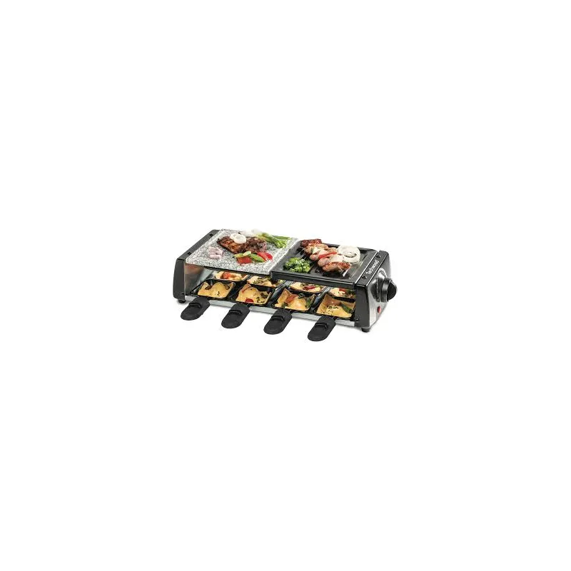 Appareil 3 en 1 raclette / grill / pierre de cuisson 1200W noir - TECHWOOD - CUISTRGP896TECH
