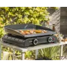 Plancha à gaz 2 brûleurs noir - INVICTA - RODEZ677