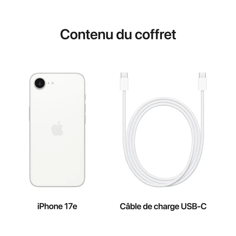 iPhone 17E 256Go blanc - APPLE - MHRW4QN/A