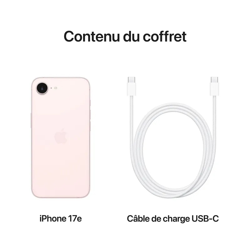 iPhone 17E 256Go rose - APPLE - MHRX4QN/A