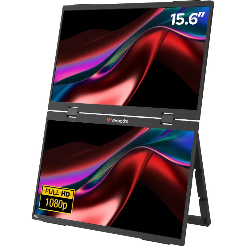 Double écran portable 15,6" FHD noir - VERBATIM - 04199000016