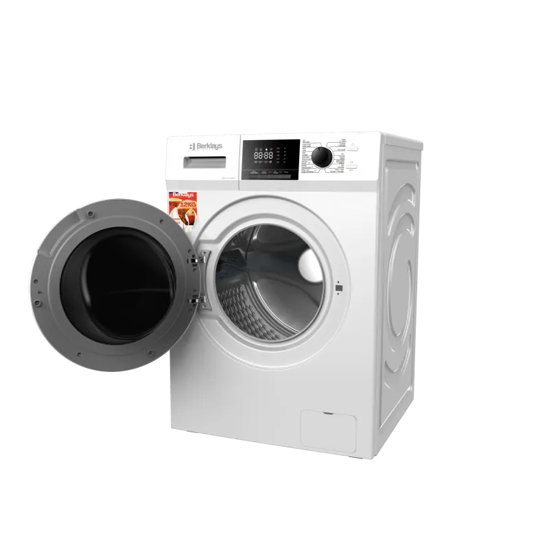 Lave-linge hublot 12kg 1400trs/min moteur inverter blanc - BERKLAYS - BW1214A5LW
