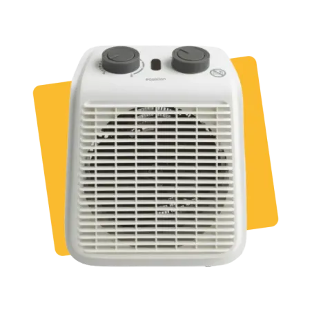 Radiateur soufflant pour salle de bains Five 2 2000 W Gris anthracite - EQUATION