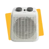 Radiateur soufflant pour salle de bains Five 2 2000 W Gris anthracite - EQUATION