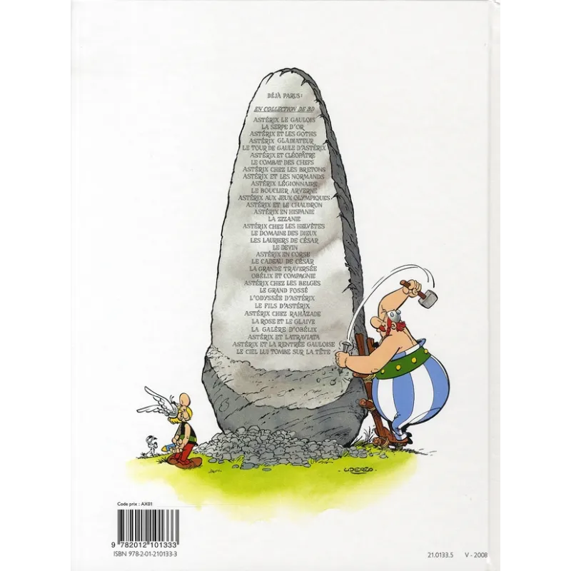 Astérix Tome 1 : Astérix le gaulois - René Goscinny, Albert Uderzo - Hachette - Grand format - ravate.com librairie reunion