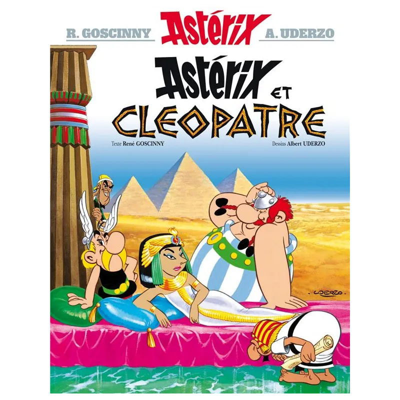 Astérix Tome 6 : Astérix et Cléopâtre - René Goscinny, Albert Uderzo - Hachette - Grand format - ravate.com librairie reunion