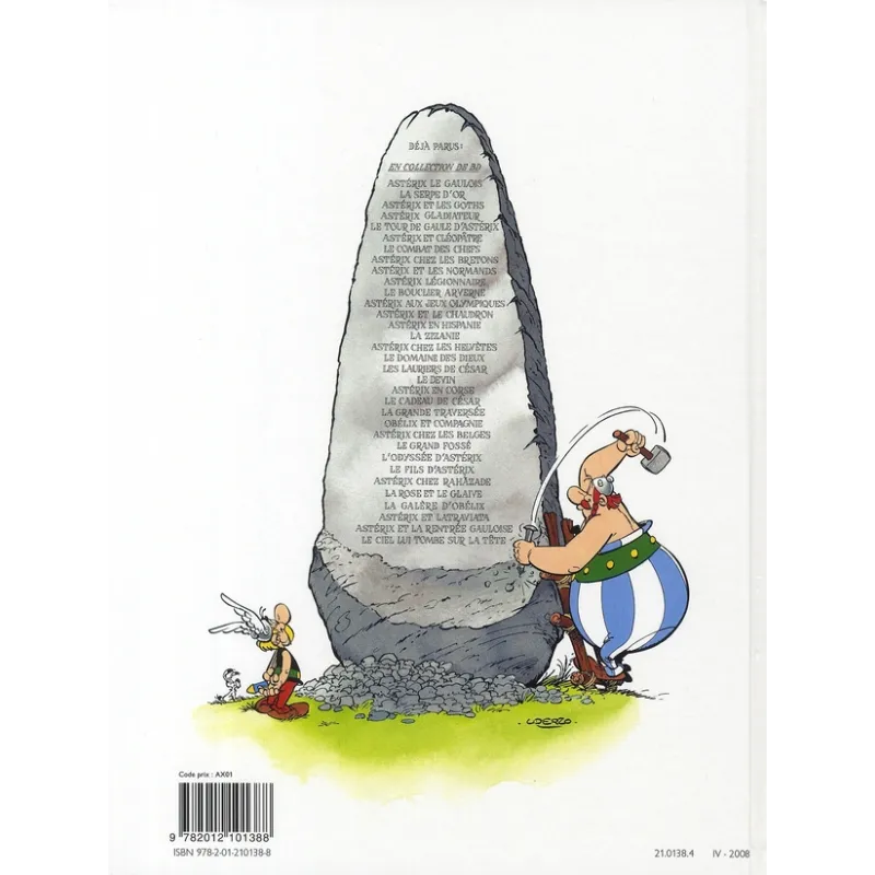 Astérix Tome 6 : Astérix et Cléopâtre - René Goscinny, Albert Uderzo - Hachette - Grand format - ravate.com librairie reunion