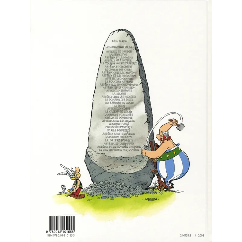 Astérix Tome 23 : Obélix et compagnie - René Goscinny, Albert Uderzo - Hachette - Grand format - ravate.com librairie reunion