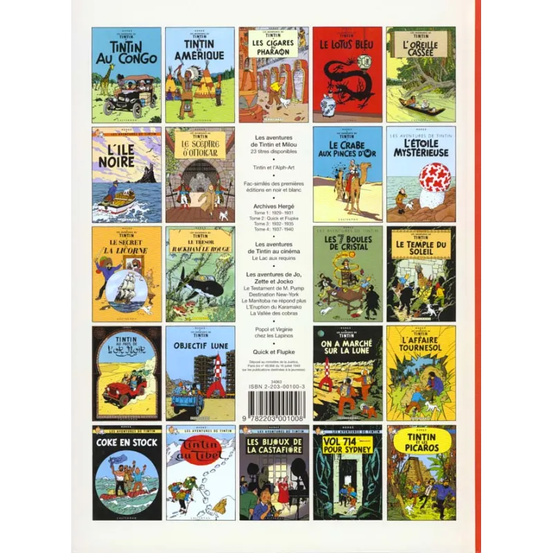 Les aventures de Tintin Tome 1 : Tintin au pays des Soviets - Hergé - Casterman - Grand format - ravate.com librairie reunion