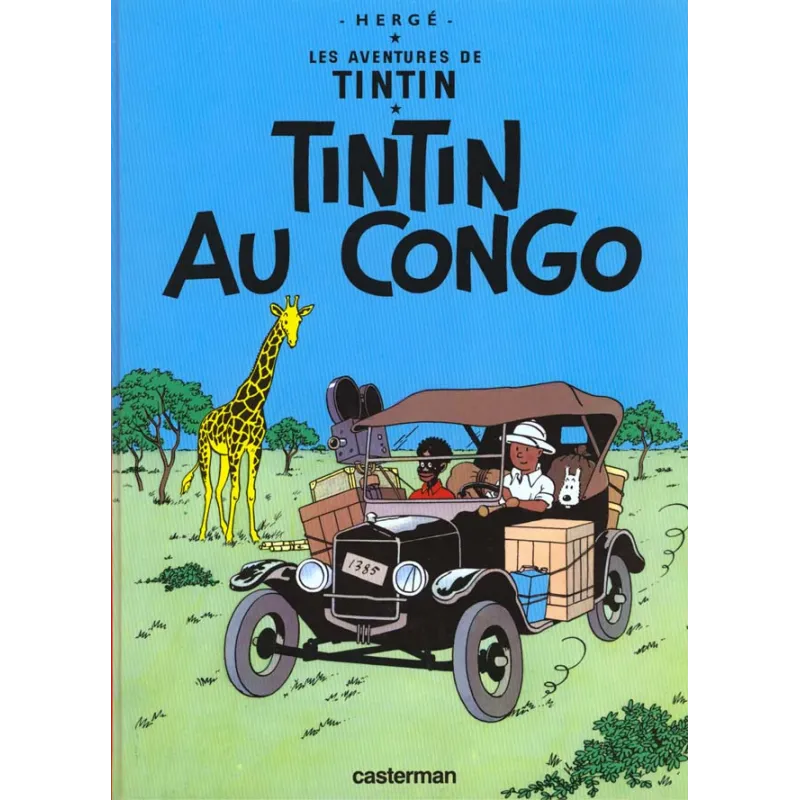 Les aventures de Tintin Tome 2 : Tintin au Congo - Hergé - Casterman - Grand format - ravate.com librairie reunion