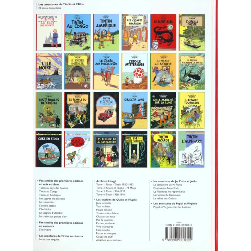 Les aventures de Tintin Tome 3 : Tintin en Amérique - Hergé - Casterman - Grand format - ravate.com librairie reunion