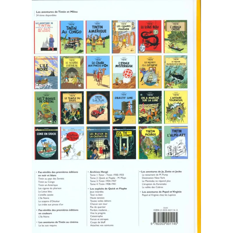Les aventures de Tintin Tome 15 : au pays de l - ravate.com librairie reunion