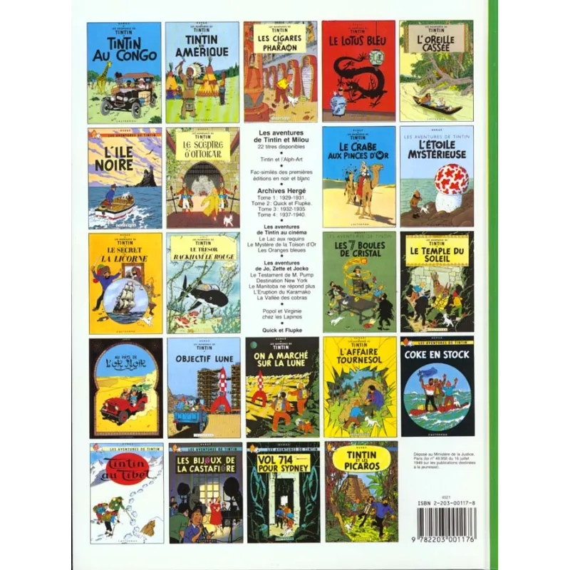 Les aventures de Tintin Tome 18 : l - ravate.com librairie reunion