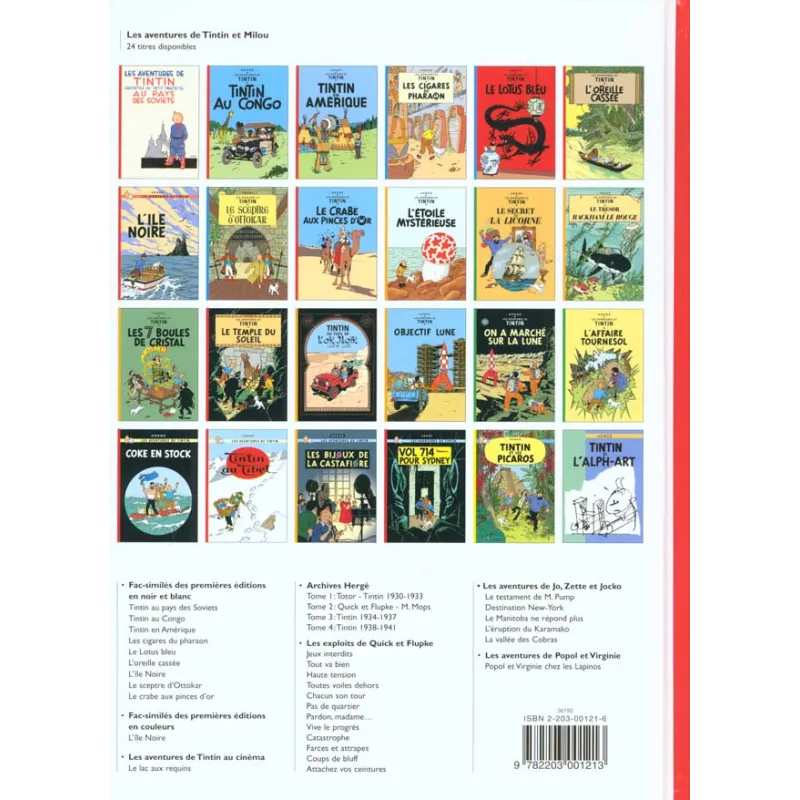 Les aventures de Tintin Tome 22 : vol 714 pour Sydney - Hergé - Casterman - Grand format - ravate.com librairie reunion
