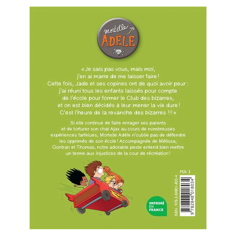 Mortelle Adèle Tome 5 : poussez-vous les moches ! - Mr Tan, Miss Prickly, Diane Le Feyer - Bayard Jeunesse - Grand format -...