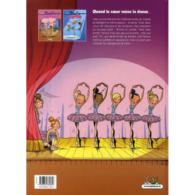Studio danse Tome 2 - BeKa, Crip - Bamboo - Grand format - ravate.com librairie reunion