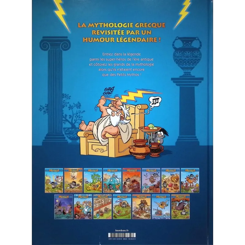 Les Petits Mythos Tome 15 : Grèce anatomie - Christophe Cazenove, Philippe Larbier - Bamboo - Grand format - ravate.com...