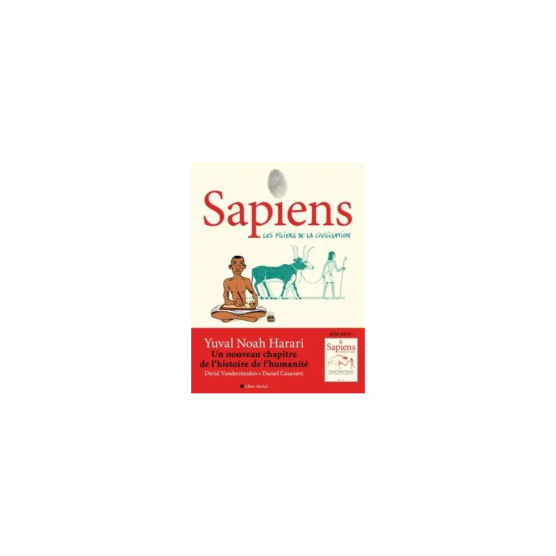 Sapiens Tome 2 : les piliers de la civilisation - David Vandermeulen, Yuval Noah Harari, Daniel Casanave - Albin Michel -...