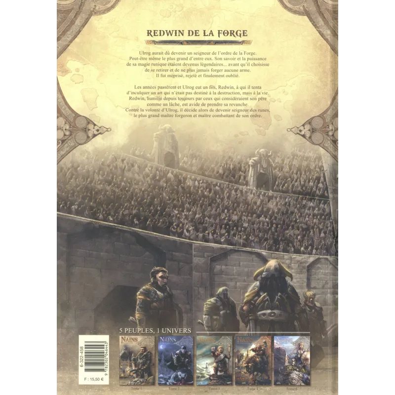 Nains Tome 1 : Redwin de la Forge - Nicolas Jarry, Pierre-Denis Goux - Soleil - Grand format - ravate.com librairie reunion