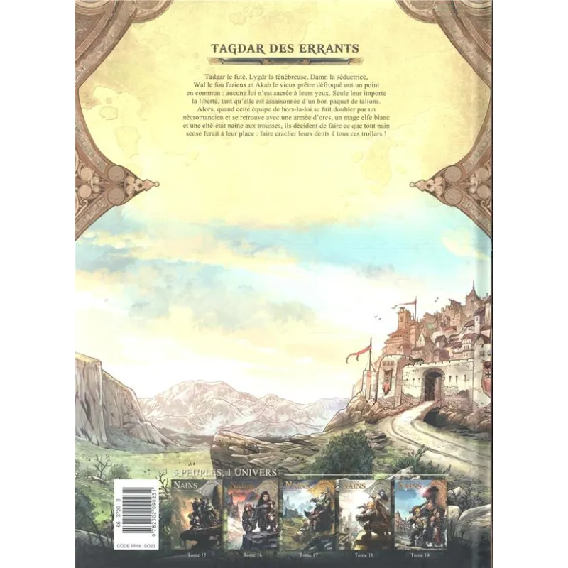 Nains Tome 19 : Tadgar des errants - Nicolas Jarry, Jean-paul Bordier - Soleil - Grand format - ravate.com librairie reunion