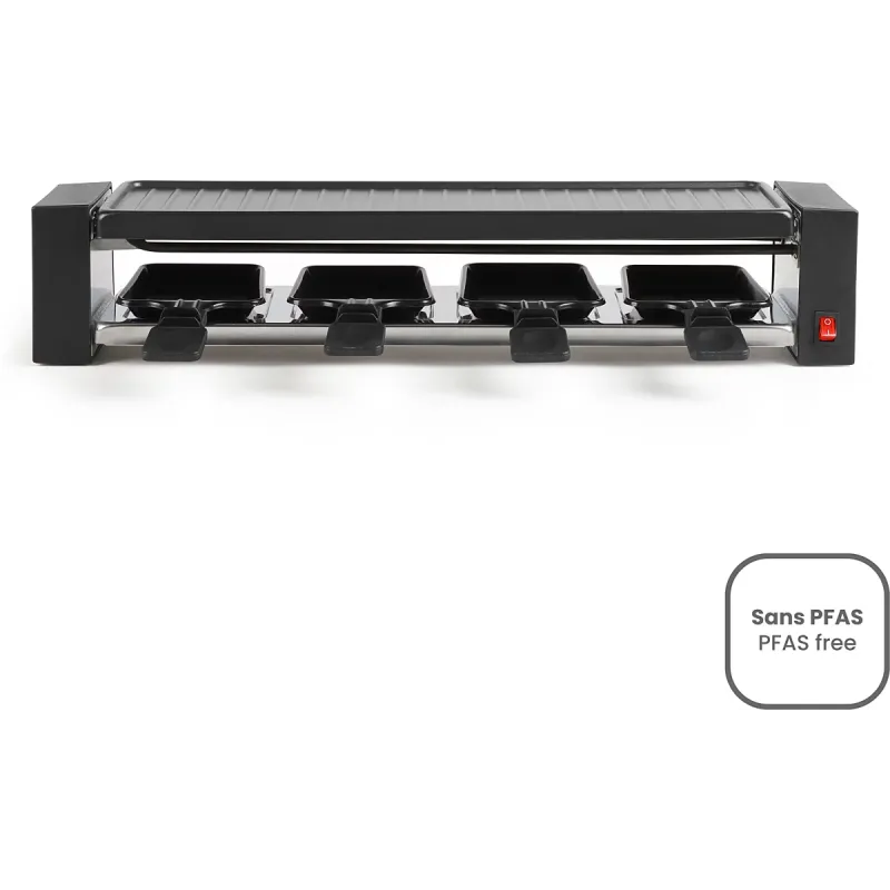 Appareil à raclette 4 personnes 800W noir - ONLI - ON1011N