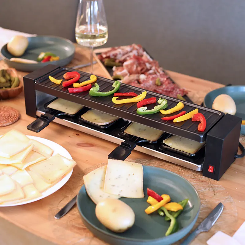 Appareil à raclette 4 personnes 800W noir - ONLI - ON1011N