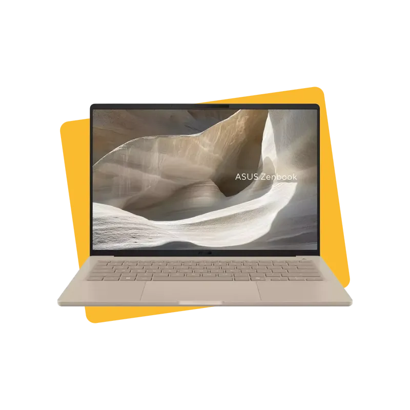 PC portable Zenbook 14” OLED Snapdragon X 16G /512Go SSD Adreno Beige - ASUS - UX3407QA-QD417W