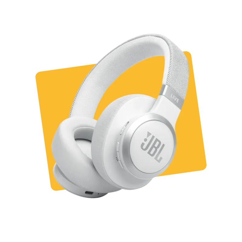 Casque audio arceau Live 770NC Blanc - JBL - JBLLIVE770NCWHT