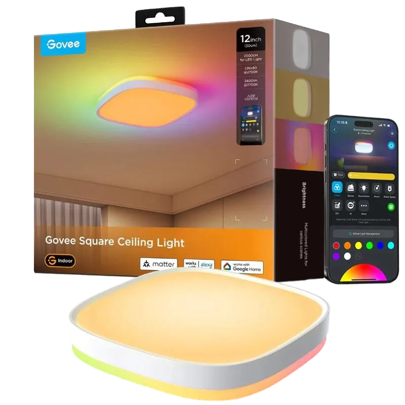 Lampe plafonnier RGB connectée  - GOVEE - 83209000066