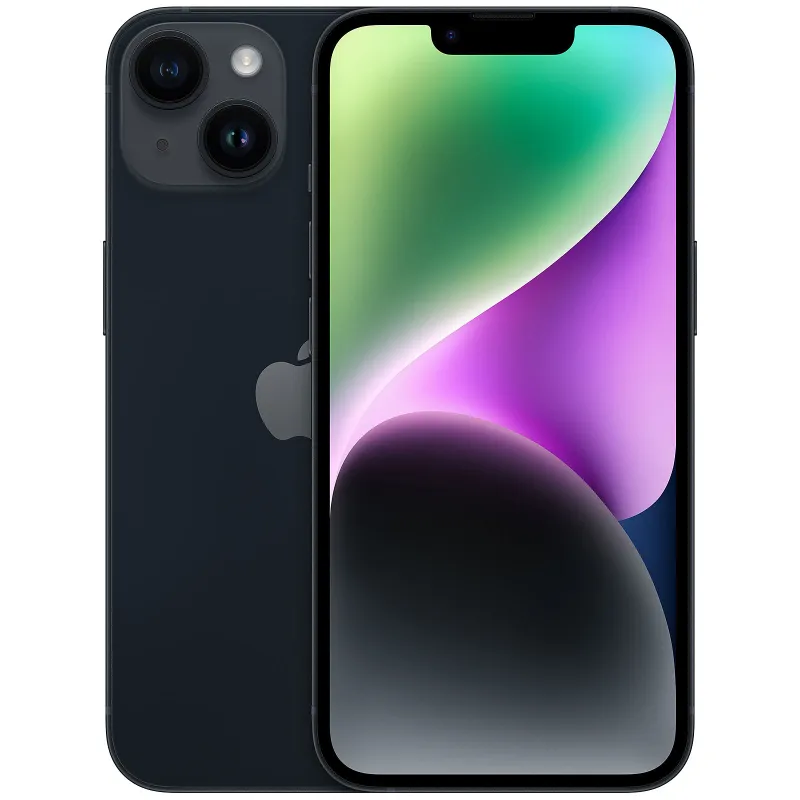 iPhone 14 128Go E-Sim noir, reconditionné bon état - APPLE - RPIPH14128RECBBK