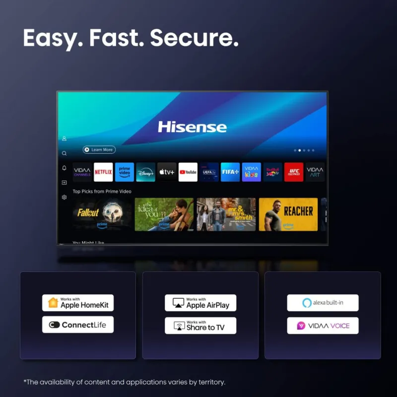 TV - MINI LED ULED - HISENSE - 253cm - 4K - 144HZ - Smart TV - 100U7Q