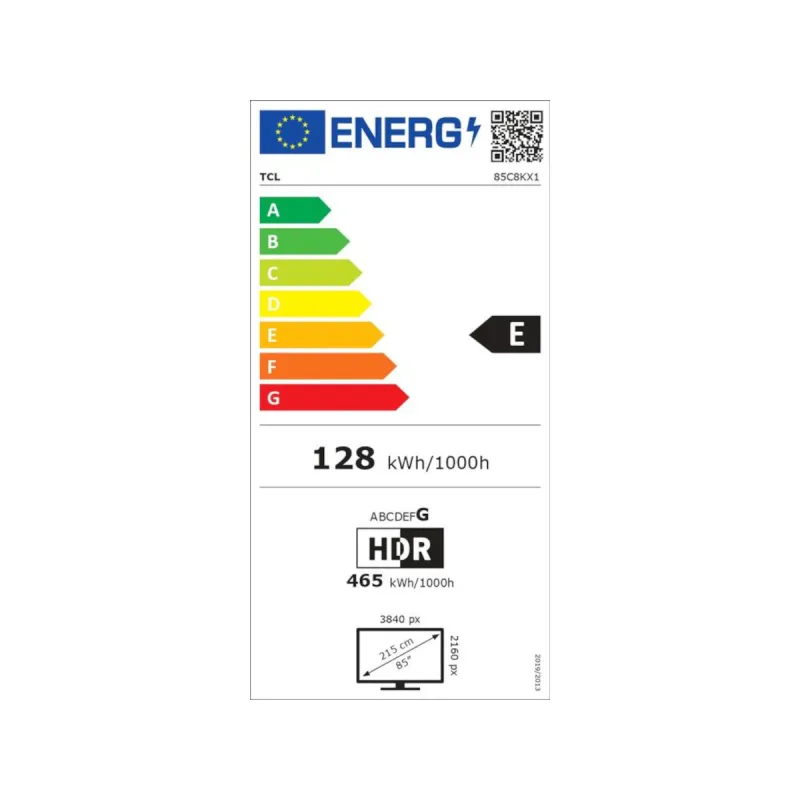 TV - QD MINI LED - TCL - 214cm - 4K - 144HZ - Smart TV - 85C8K