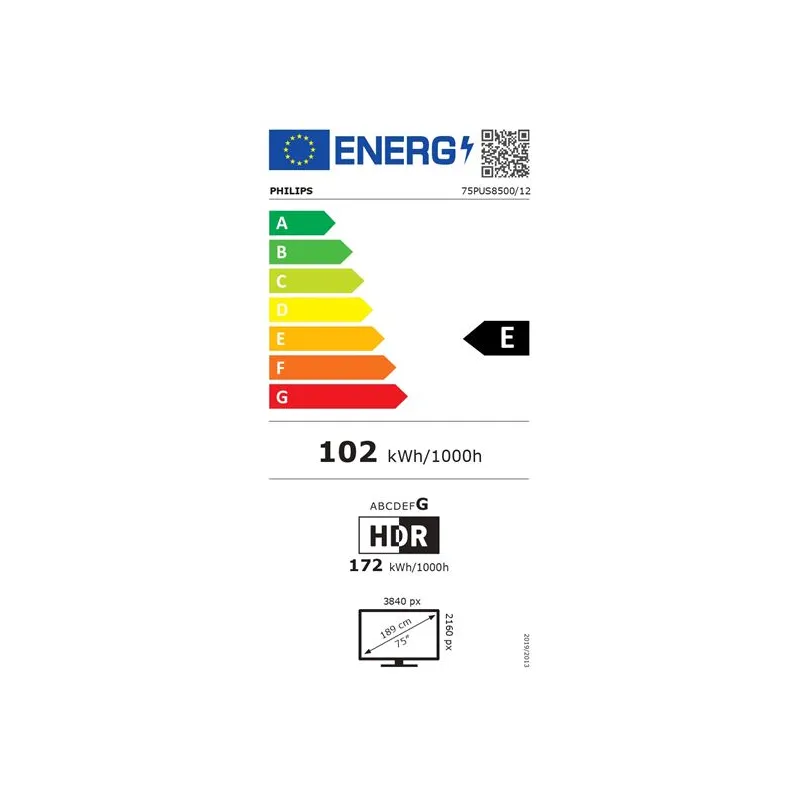 TV - QLED - PHILIPS - 189cm - 4K - 60Hz - Smart TV - Ambilight - 75PUS8500/12