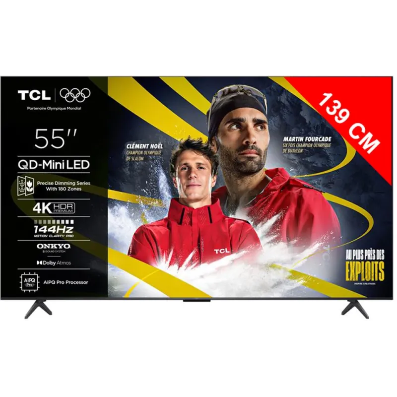 TV - QD MINI LED - TCL - 139cm - 4K - 144HZ - Smart TV - 55C61K