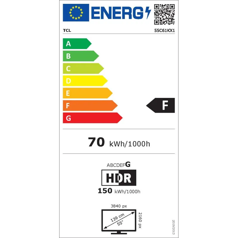 TV - QD MINI LED - TCL - 139cm - 4K - 144HZ - Smart TV - 55C61K
