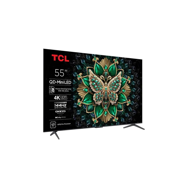 TV - QD MINI LED - TCL - 139cm - 4K - 144HZ - Smart TV - 55C61K