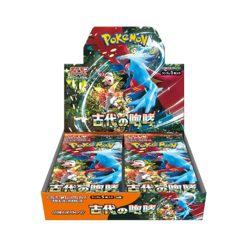 30 boosters de carte Pokémon japonaise Ancient Roar, Écarlate & Violet
