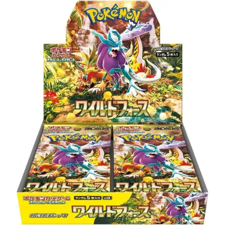 30 boosters de carte Pokémon japonaise Wild Force, Écarlate & Violet