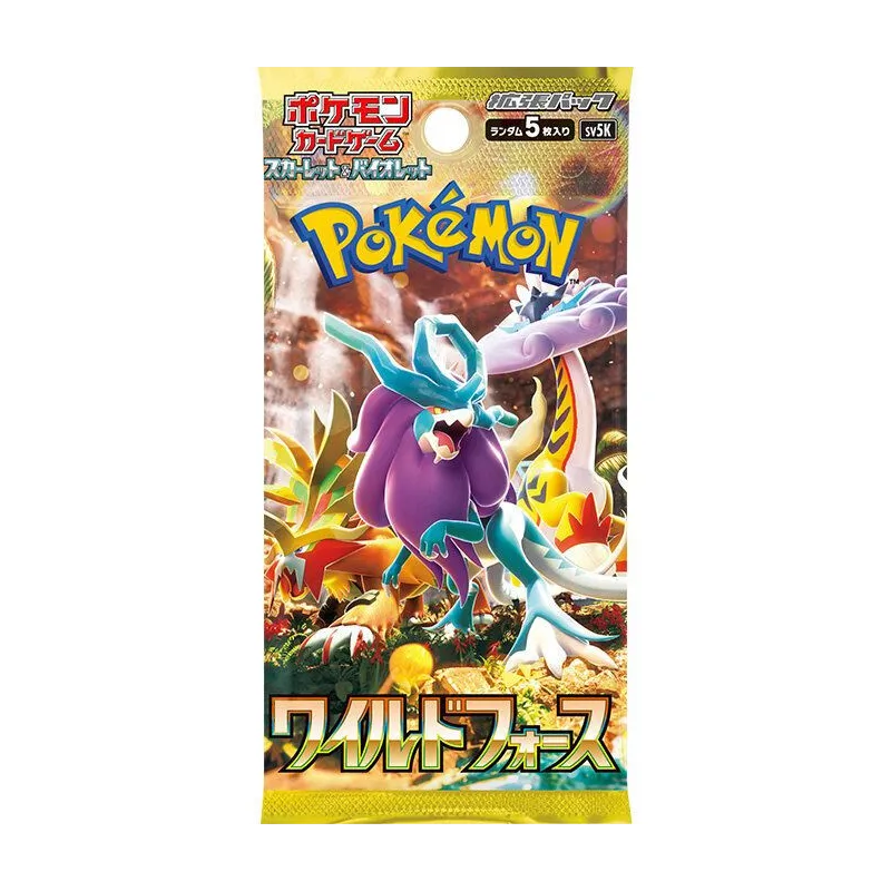 30 boosters de carte Pokémon japonaise Wild Force, Écarlate & Violet