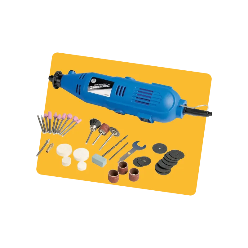 Outil rotatif multifonction 135W 10000-32500 tr/min Bleu - SILVERLINE