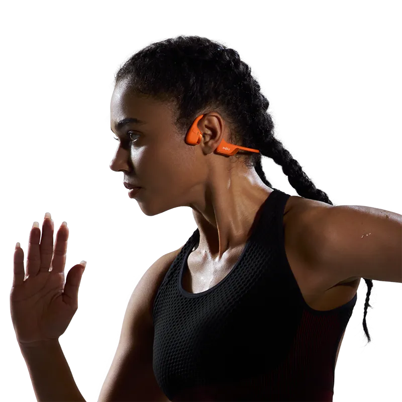 Casque à conduction osseuse OpenRun Pro 2 Bluetooth 5.3 USB-C Orange - SHOKZ - S820-ST-OR