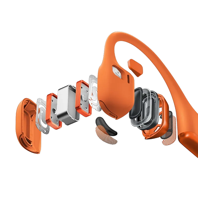 Casque à conduction osseuse OpenRun Pro 2 Bluetooth 5.3 USB-C Orange - SHOKZ - S820-ST-OR