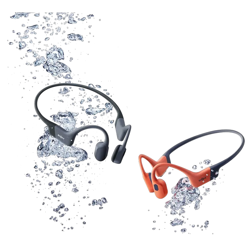 Casque à conduction osseuse OpenSwim Pro Bluetooth 5.4 MP3 32Go Rouge - SHOKZ - S711-ST-RD