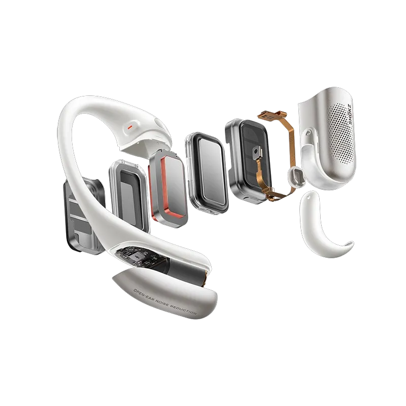 Écouteurs sans fil OpenFit Pro Bluetooth 6.1 USB-C Blanc - SHOKZ - T010-ST-WT