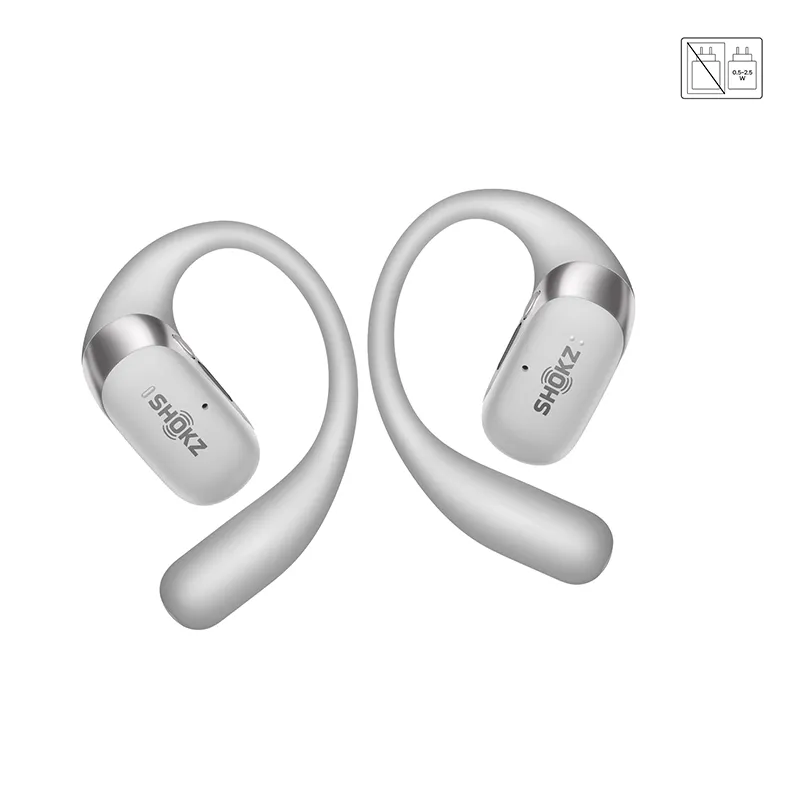 Écouteurs sans fil OpenFit 2+ Bluetooth 5.4 USB-C Gris - SHOKZ - T921-ST-GY
