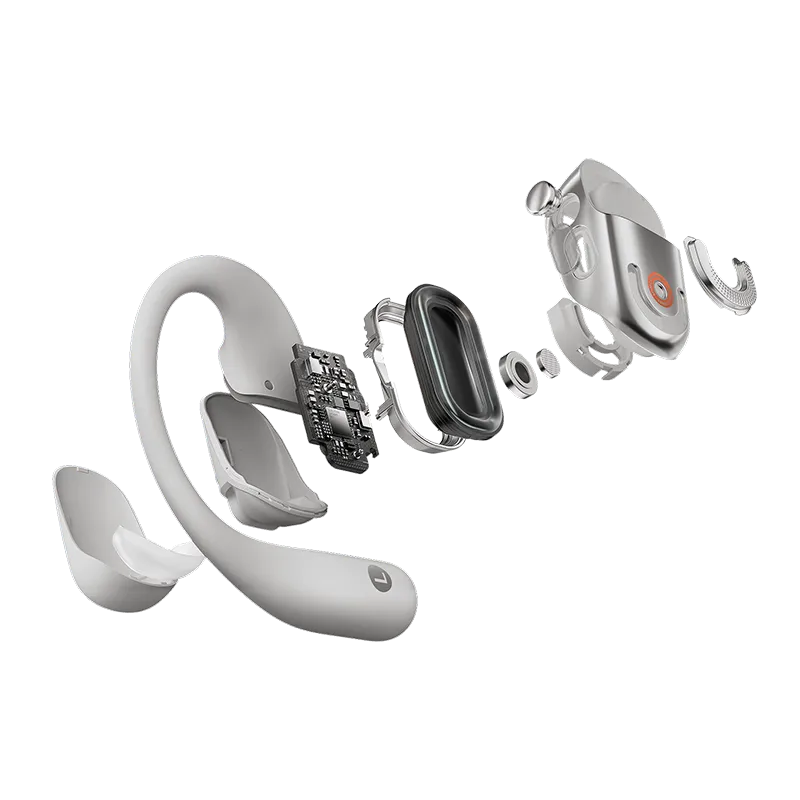 Écouteurs sans fil OpenFit 2+ Bluetooth 5.4 USB-C Gris - SHOKZ - T921-ST-GY