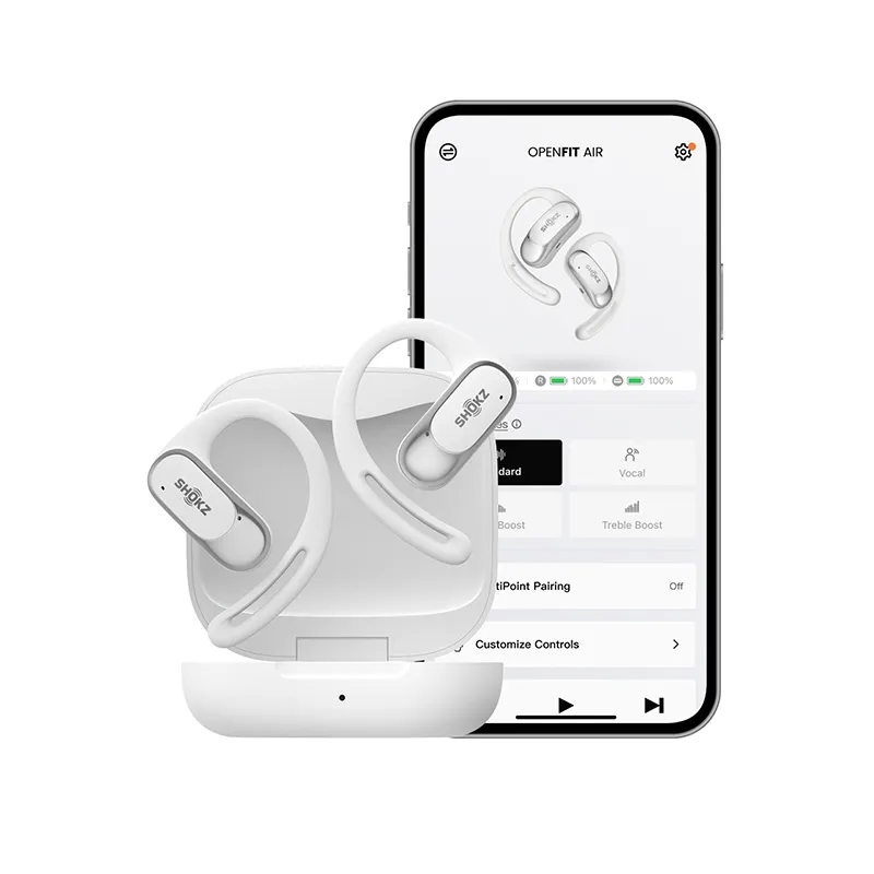 Écouteurs sans fil OpenFit Air Bluetooth 5.2 USB-C Blanc - SHOKZ - T511-ST-WT