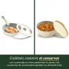 Batterie de cuisine 13 pièces ClickSmart Antiadhésive Crème - CUISINART - D53C13BGEU
