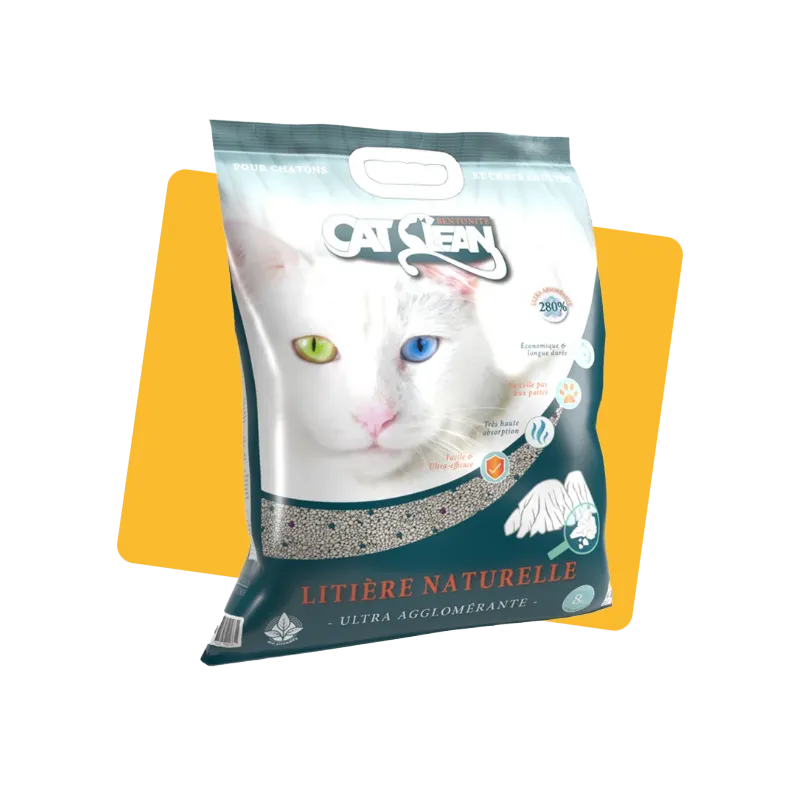 Litière pour chat Bentonite 8kg - CAT CLEAN - CHW50