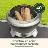 Brasero de table sans fumée Cleanburn 50 cm Noir - CUISINART - COH1900EU